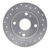 621-76023L Drilled Brake Rotor [Silver], 1985-1987 Lexus/Toyota/Scion, Position: Rear Left - image 2