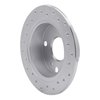 621-76023R Drilled Brake Rotor [Silver], 1985-1987 Lexus/Toyota/Scion, Position: Rear Right - image 3