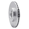 621-76024L Drilled Brake Rotor [Silver], 1984-1987 Lexus/Toyota/Scion, Position: Front Left - image 1