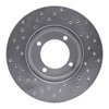 621-76024R Drilled Brake Rotor [Silver], 1984-1987 Lexus/Toyota/Scion, Position: Front Right - image 3