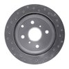 621-76025L Drilled Brake Rotor [Silver], 1984-1988 Lexus/Toyota/Scion, Position: Rear Left - image 2