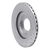 621-76030R Drilled Brake Rotor [Silver], 1985-1988 Lexus/Toyota/Scion, Position: Front Right - image 1