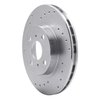 621-76032L Drilled Brake Rotor [Silver], 1987-1992 Multiple Makes/Models, Position: Front Left - image 3