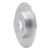621-76035L Drilled Brake Rotor [Silver], 1987-1992 Multiple Makes/Models, Position: Rear Left - image 2