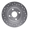 621-76035R Drilled Brake Rotor [Silver], 1987-1992 Multiple Makes/Models, Position: Rear Right - image 1