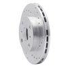 621-76043R Drilled Brake Rotor [Silver], 1990-1991 Lexus/Toyota/Scion, Position: Front Right - image 3