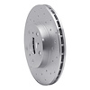 621-76044R Drilled Brake Rotor [Silver], 1990-1991 Lexus/Toyota/Scion, Position: Front Right - image 1