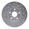 621-76044R Drilled Brake Rotor [Silver], 1990-1991 Lexus/Toyota/Scion, Position: Front Right - image 3