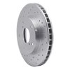 621-76047L Drilled Brake Rotor [Silver], 1991-1995 Lexus/Toyota/Scion, Position: Front Left - image 2