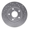 621-76047L Drilled Brake Rotor [Silver], 1991-1995 Lexus/Toyota/Scion, Position: Front Left - image 3