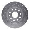 621-76048R Drilled Brake Rotor [Silver], 1991-1995 Lexus/Toyota/Scion, Position: Rear Right - image 2