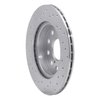 621-76048R Drilled Brake Rotor [Silver], 1991-1995 Lexus/Toyota/Scion, Position: Rear Right - image 3