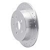 621-76069L Drilled Brake Rotor [Silver], 2000-2010 Multiple Makes/Models, Position: Rear Left - image 1
