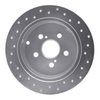 621-76069L Drilled Brake Rotor [Silver], 2000-2010 Multiple Makes/Models, Position: Rear Left - image 4