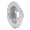 621-76069R Drilled Brake Rotor [Silver], 2000-2010 Multiple Makes/Models, Position: Rear Right - image 2