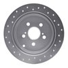 621-76069R Drilled Brake Rotor [Silver], 2000-2010 Multiple Makes/Models, Position: Rear Right - image 4