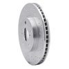 621-76075R Drilled Brake Rotor [Silver], 2002-2015 Lexus/Toyota/Scion, Position: Front Right - image 2