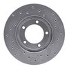 621-76094L Drilled Brake Rotor [Silver], 1979-1983 Lexus/Toyota/Scion, Position: Front Left - image 4