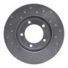 621-76094R Drilled Brake Rotor [Silver], 1979-1983 Lexus/Toyota/Scion, Position: Front Right - image 3