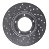 621-76096R Drilled Brake Rotor [Silver], 1984-1995 Lexus/Toyota/Scion, Position: Front Right - image 4