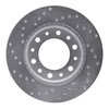 621-76099R Drilled Brake Rotor [Silver], 1976-1980 Lexus/Toyota/Scion, Position: Front Right - image 4