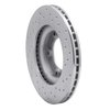 621-76106L Drilled Brake Rotor [Silver], 1989-2008 Lexus/Toyota/Scion, Position: Front Left - image 3