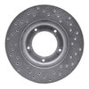 621-76106L Drilled Brake Rotor [Silver], 1989-2008 Lexus/Toyota/Scion, Position: Front Left - image 4