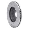 621-76111L Drilled Brake Rotor [Silver], 1991-1996 Lexus/Toyota/Scion, Position: Front Left - image 2