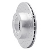 621-76115L Drilled Brake Rotor [Silver], 1991-1998 Lexus/Toyota/Scion, Position: Front Left - image 1