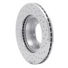 621-76115L Drilled Brake Rotor [Silver], 1991-1998 Lexus/Toyota/Scion, Position: Front Left - image 2