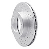 621-76115R Drilled Brake Rotor [Silver], 1991-1998 Lexus/Toyota/Scion, Position: Front Right - image 1