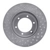621-76115R Drilled Brake Rotor [Silver], 1991-1998 Lexus/Toyota/Scion, Position: Front Right - image 4