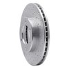 621-76119L Drilled Brake Rotor [Silver], 1993-1998 Lexus/Toyota/Scion, Position: Front Left - image 3