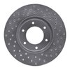 621-76119L Drilled Brake Rotor [Silver], 1993-1998 Lexus/Toyota/Scion, Position: Front Left - image 4