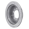 621-76137L Drilled Brake Rotor [Silver], Fits Select Lexus/Toyota/Scion, Position: Rear Left - image 1