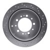 621-76137L Drilled Brake Rotor [Silver], Fits Select Lexus/Toyota/Scion, Position: Rear Left - image 2