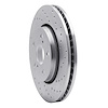 621-76153R Drilled Brake Rotor [Silver], Fits Select Lexus/Toyota/Scion, Position: Front Right - image 1