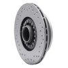 621-80006L Drilled Brake Rotor [Silver], 1984-1985 Ford/Lincoln/Mercury/Mazda, Position: Front Left - image 2
