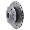 621-80006L Drilled Brake Rotor [Silver], 1984-1985 Ford/Lincoln/Mercury/Mazda, Position: Front Left - image 3