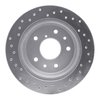 621-80015R Drilled Brake Rotor [Silver], 1986-1991 Ford/Lincoln/Mercury/Mazda, Position: Rear Right - image 2