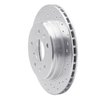 621-80015R Drilled Brake Rotor [Silver], 1986-1991 Ford/Lincoln/Mercury/Mazda, Position: Rear Right - image 3
