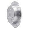 621-80020L Drilled Brake Rotor [Silver], 1988-1989 Ford/Lincoln/Mercury/Mazda, Position: Rear Left - image 2