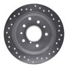 621-80020L Drilled Brake Rotor [Silver], 1988-1989 Ford/Lincoln/Mercury/Mazda, Position: Rear Left - image 4