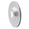 621-80032L Drilled Brake Rotor [Silver], 1993-1995 Ford/Lincoln/Mercury/Mazda, Position: Rear Left - image 2