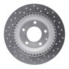 621-80032L Drilled Brake Rotor [Silver], 1993-1995 Ford/Lincoln/Mercury/Mazda, Position: Rear Left - image 4