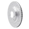 621-80032R Drilled Brake Rotor [Silver], 1993-1995 Ford/Lincoln/Mercury/Mazda, Position: Rear Right - image 2