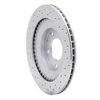 621-80032R Drilled Brake Rotor [Silver], 1993-1995 Ford/Lincoln/Mercury/Mazda, Position: Rear Right - image 4