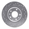 621-80075R Drilled Brake Rotor [Silver], 2016-2018 Ford/Lincoln/Mercury/Mazda, Position: Rear Right - image 3