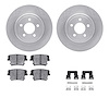 6212-39113 Brake Rotors w/Heavy-Duty Brake Pads Kit & Hardware, 2006-2008 Mopar, Position: Rear - image 1