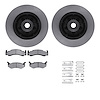 6212-39182 Brake Rotors w/Heavy-Duty Brake Pads Kit & Hardware, 1974-1984 Mopar, Position: Front - image 1